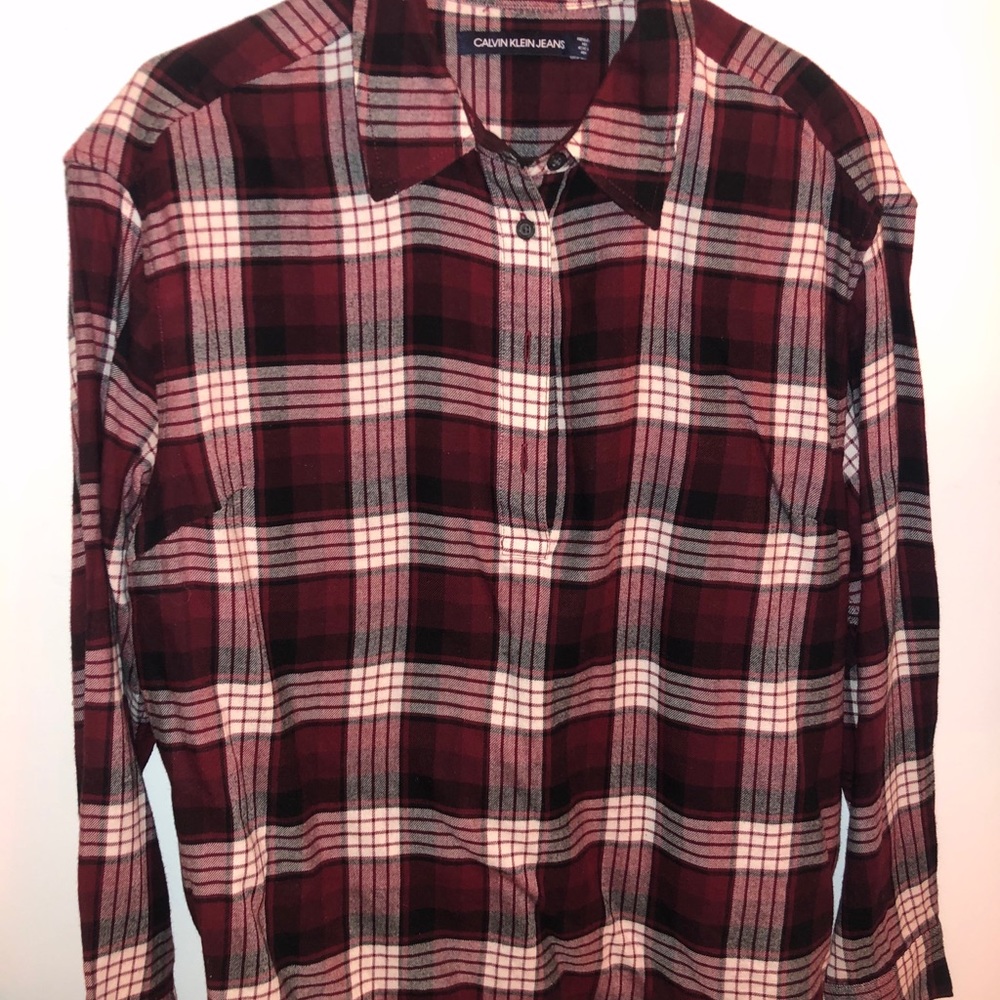 Calvin Klein Flannel Top